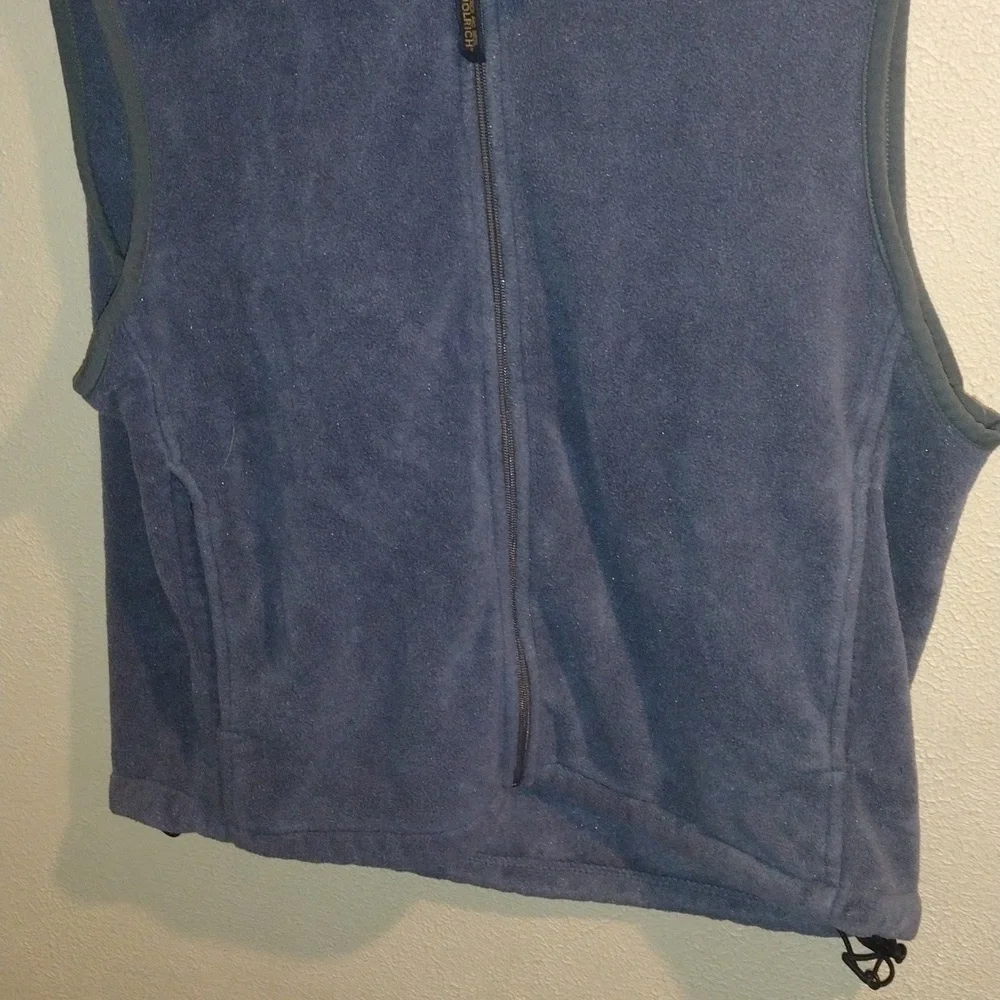 Blue Gray Woolrich Men's Fleece Zip up Vest L